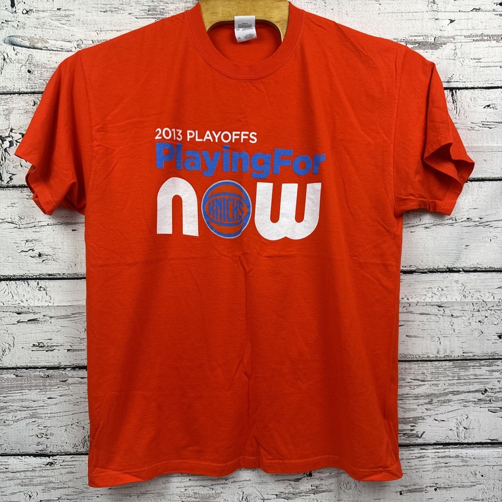 2013 Playoffs Playing For‎ Now Knicks T-Shirt on Fruit of the Loom Tag [Size XL]